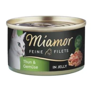 Miamor Feine Filets in Jelly Heller Thunfisch und Gemüse 48x100 g