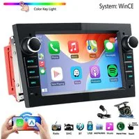 ESSGOO 7'' Android 15 WinCE für Opel Astra H/Corsa C/D/Vectra C/Zafira h 2DIN Navigationsgerät (Apple Carplay Android Auto GPS Navi WIFI BT EQ)