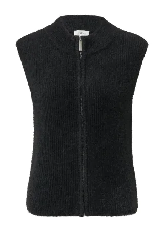 s.Oliver - Strickjacke schwarz - Gr. - 38
