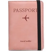 Diwzbyn Geldbörse Reisepasshülle mit RFID-Blocker,Passport Holder für Damen Herren, reisemappe für reisedokumente,ausweistasche Reise dokumente