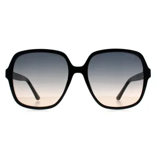 Guess GF6203 01W glÃ¤nzend schwarz blau rosa Farbverlauf Sonnenbrille