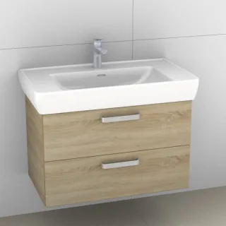Artiqua 415 Waschtischunterschrank für Pro A 813956 Castello Eiche quer NB, 415-WU2L-L28-7136-426 415-WU2L-L28-7136-426