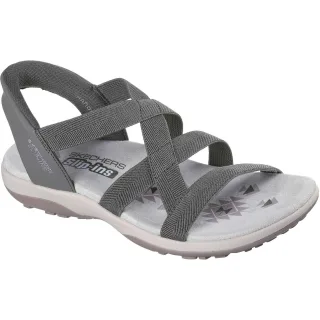 Skechers Reggae Slim Stretch Flex Textil Damen Sandalen Olive