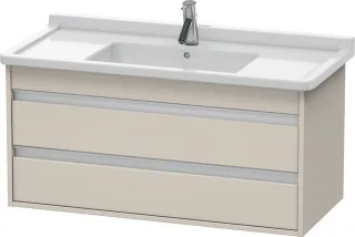 Duravit Ketho Waschtischunterbau wandhängend Taupe Matt 1000x455x480 mm - KT664509191 KT664509191