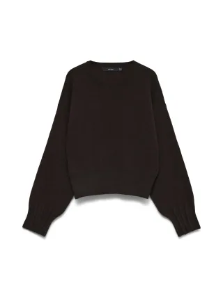VERO MODA - VMKACY LS O-NECK PULLOVER Chocolate Torte - Gr. - M