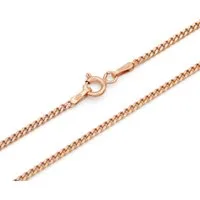 Kauf-mich-weg by Bella T Silberkette Panzerkette 925 Sterling Silber rose vergoldet 1,7mm breit, Länge wählbar 40 - 60cm