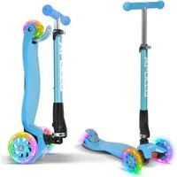 Apollo Dreiradscooter Kinderroller Kids Whiz LED 3-Rad Scooter ab 3 Jahren Tretroller, Klappbarer und höhenverstellbarer Kinder Scooter mit LED Wheels