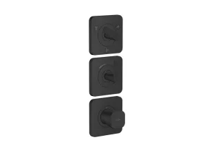 Hansgrohe Thermostat Modul 380/120 Unterputz FS Axor Citterio C 3 Verbr.Cubic mattschwarz, 4971167 49711670