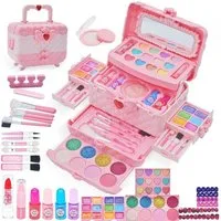 LuxusKollektion Theaterschminke Schminkset 57pcs Rosa und hellrosa Kinder Make-up Spielzeug