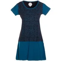 Vishes Jerseykleid Sommerkleid Damen Kurzarm Bedruckt Jersey Baumwolle A-Linie Alternative Mode, Boho, Hippie, Ethno, Festival