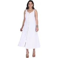 Guru-Shop Midikleid Besticktes Boho Sommerkleid, indisches Hippie.. alternative Bekleidung