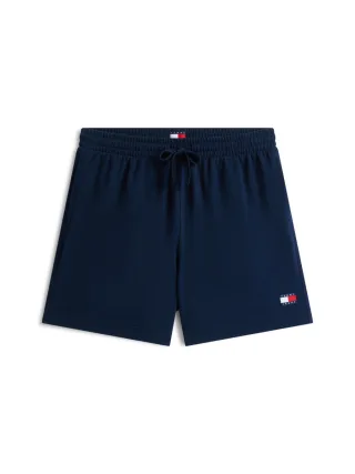 Tommy Jeans - Sweat-Shorts mit Logo aus Waffelstrick blau - Gr. - M