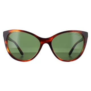 Lunettes de soleil Ralph Lauren RL8186 500771 shiny striped havana bottle green