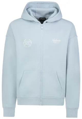 Authentic Style - SEFLQSBTd2VhdHNoaXJ0IEphY2tl skyway blue - Gr. - L