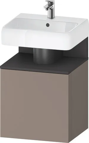Duravit Qatego Waschtischunterbau wandhängend Basalt Matt 490x420x645 mm - QA4077L49430000 QA4077L49430000