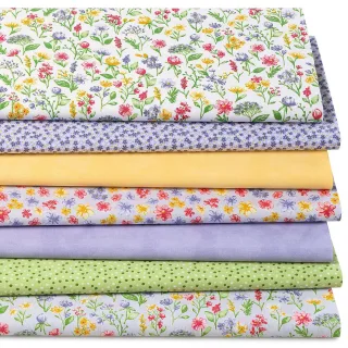 Patchwork- und Quiltpaket "Blütenpracht", bunt