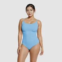 cfab Badeanzug Shaping - Badeanzug mit Raffung-Sky Blue-S