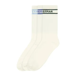 Ben Sherman - Socken für Herren/Damen Unisex, gerippt (3er-Pack) (Weiß)