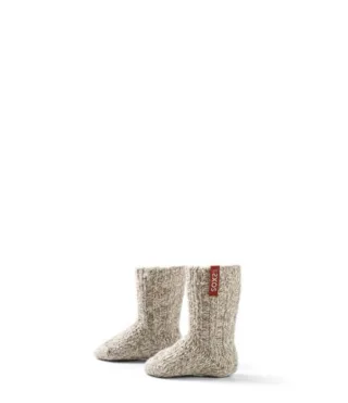 Soxs Baby Anti-Rutsch Wollsocken, beige - sweet hazel, 19-28