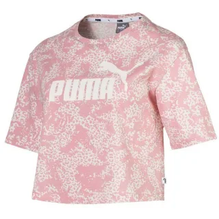 Puma Elevated Essentials Cropped Logo AOP T-Shirt Womens Top 580392 94