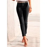 LASCANA 7/8-Jeggings aus weichem Stretch-Denim in Skinny-Form, Stretch-Denim, Basic, Sommerhose