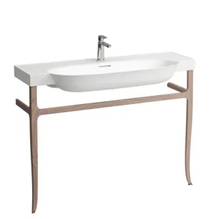 LAUFEN The new classic Waschtischgestell H4060730856291 Nussbaum, 118x83x32cm, bodensehend