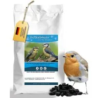 futterbauer Futterbauer 25kg Sonnenblumenkerne schwarz im Papiersack Vogelfutter, für: Vogel