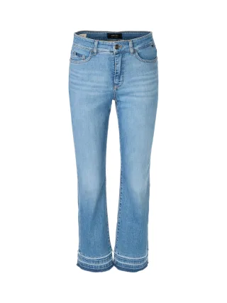 Marc Cain Pants - Modell FORLI mit ausgelassenem Saum blue denim - Gr. - 40