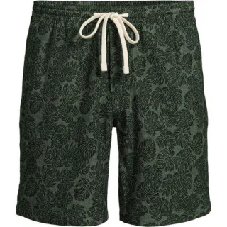 Chino-Shorts mit Dehnbund für Herren, Herren, size: regular, Grün, Elasthan/Baumwoll-Mischung, by Lands' End