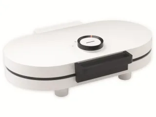 TREBS Waffeleisen 13120, 1200 W, Doppelplatten, Herzform