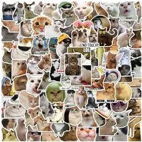 LuxusKollektion Aufkleber Sticker 100er Cat Meme Vinyl Wasserfest Laptop Katzen Aufkleber
