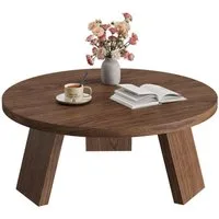 GarveeMore Couchtisch Runder Couchtisch mit geneigten Beinen Kreis Mitteltisch