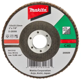 Makita Fächerschleifscheibe 125mm C40F - D-28086