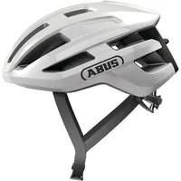 ABUS Fahrradhelm Powerdome Rennrad, shiny white 51-55 cm