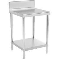 Royal Catering Arbeitstisch 60 x 60cm Edelstahltisch Edelstahl Zerlegetisch Gastro Aufkantung, verschiedene Größen