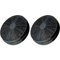 Trade-Shop Aktivkohlefilter 2x passend für Fagor AS0015184, KKT Kolbe K122 K606, Zubehör für Respekta MIZ0023 MIZ0023N MIZ0023NA1, PKM CF110 K10001 4016572013856, Candy 49037930, Fagor AS0015184, Hanseatic CF110 K10001 812120 4016572013856, Schneider