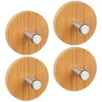 relaxdays Kleiderhaken Handtuchhaken selbstklebend 4er Set