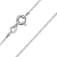Materia Gliederkette Damen Silber Ankerkette filigran 1mm K63, 925 Sterling Silber