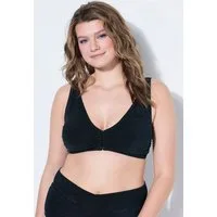 Studio Untold Soft-BH Bikini-Top Glitzereffekt Softcups Zierring
