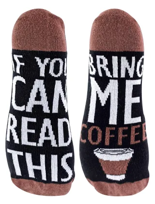 Wenn du diese Socken lesen kannst, bring mir Kaffee Socken