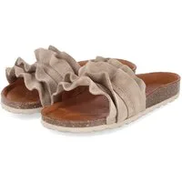 Palado Palado PALA-251-781050-08 Damen Rauleder beige Pantolette
