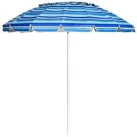 COSTWAY Sonnenschirm, LxB: 250,00x250,00 cm, Strandschirm mit Verankerung