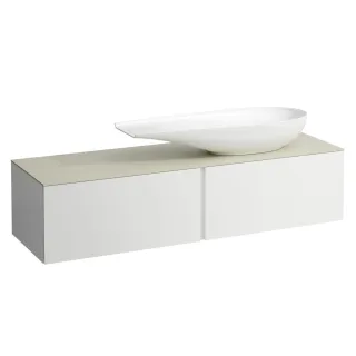 LAUFEN Waschtischunterschrank und Waschtischplatte ALESSI 500x1600x370 H4313450972601