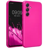 kwmobile Smartphone-Hülle Handyhülle für Samsung Galaxy A54 5G Hülle, weiche Silikon Case metallisch schimmernd - Schutzhülle Cover