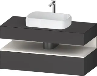 Duravit Qatego Konsolenwaschtischunterbau wandhängend Graphit Matt 1200x550x600 mm - QA4732084490000 QA4732084490000