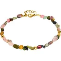 Aniston JEWELRY & WATCHES Armband Edelstahlarmband mit natürlichen bunten Turmalin, mit Turmalin