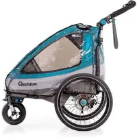 Qeridoo Kinderwagen-Regenschutzhülle QUPA 1 / Sportrex 1, Regenschutz für Qeridoo Fahrradanhänger QUPA 1 / Sportrex 1