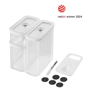 ZWILLING Fresh & Save CUBE CUBE Set, M / 5-tlg, Transparent-Weiß