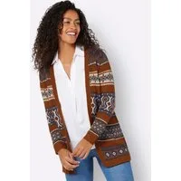 Witt Strickjacke Jacquard-Strickjacke Langarm Jacquard, Jersey