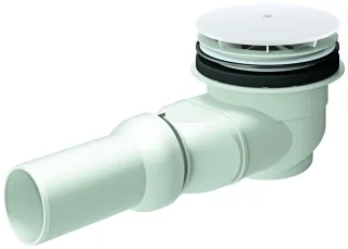GROHE Ablaufgarnitur 49534 für Duschwanne Abgang waagerecht alpinweiß, 49534SH0 49534SH0